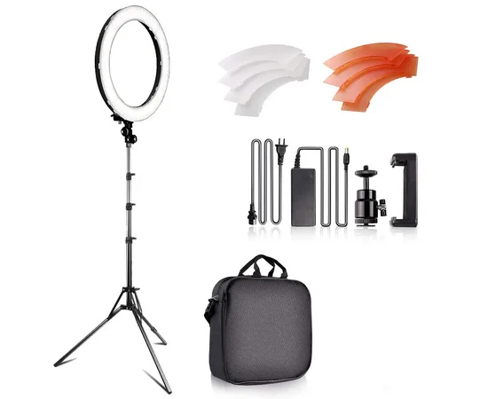 Кольцевая лампа RL-18 45 см, 480 диодов (с сумкой) Черный