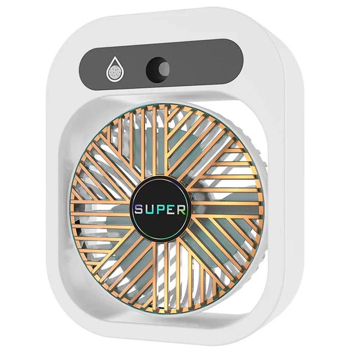 Настольный вентилятор Q8 с водяным охлаждением 1200 mAh White