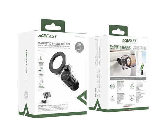 Держатель для телефона Acefast E23 Magnetic for Travel Black