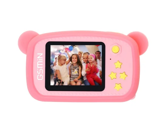 Детская фотокамера Baby Photo Camera Bear Розовый