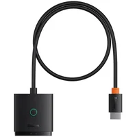Переходник HUB Baseus AirJoy Series 2in1 HDMI to HDMI/HDMI (B01331105) Cluster Black