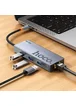 Переходник HUB Hoco HB51 Wow 6in1 (Type-C to HDTV+RJ45+PD+3xUSB3.0) Deep space gray