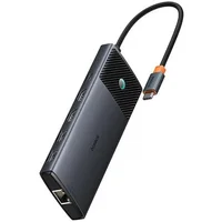 Переходник HUB Baseus Metal Gleam II OS 10in1 Dual Display (B00061800123-01) Cosmic Black