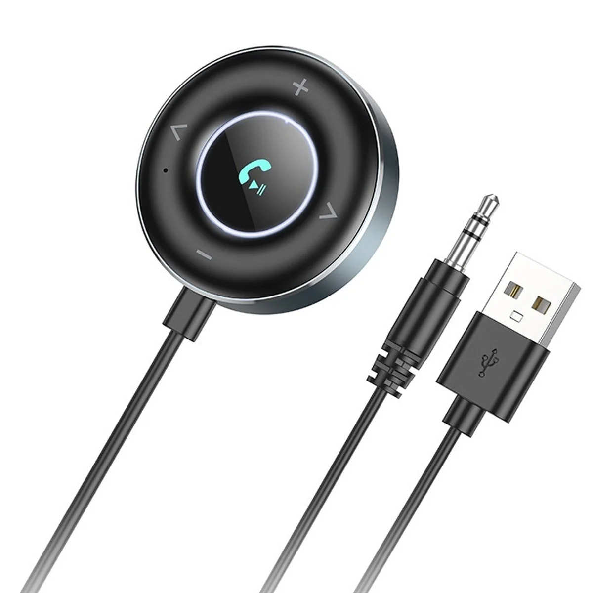 Bluetooth аудио ресивер BOROFONE BC58 Gamble (USB+Jack 3,5mm) Metal gray