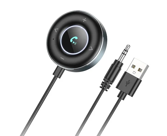 Bluetooth аудио ресивер BOROFONE BC58 Gamble (USB+Jack 3,5mm) Metal gray