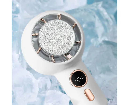 Портативний вентилятор YL007 with Display з підставкою для телефону 2000mAh White