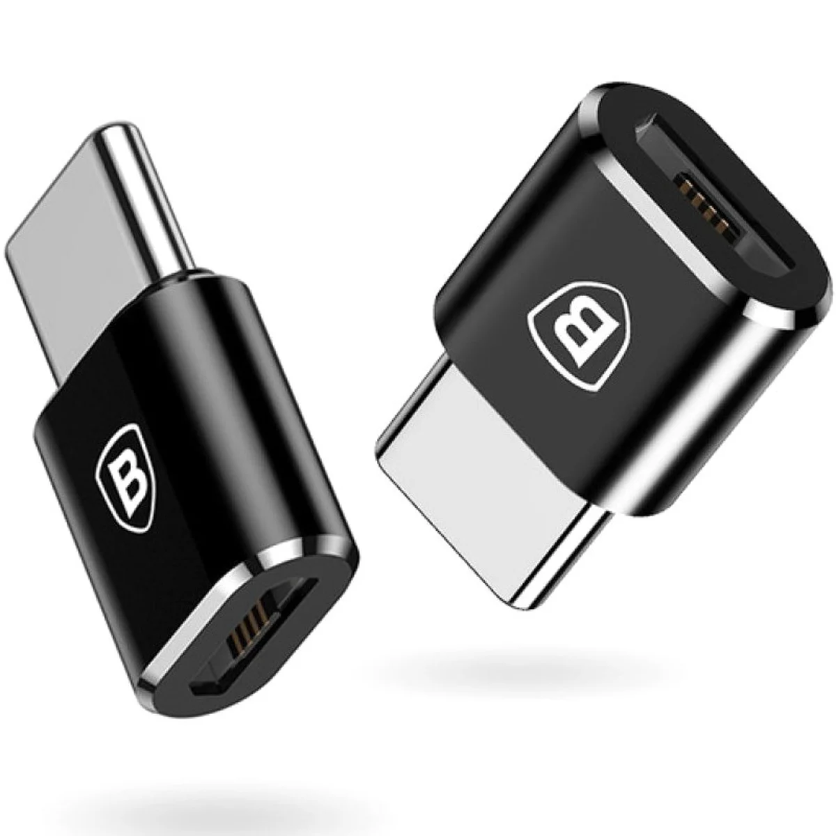Переходник Baseus microUSB to Type C Черный