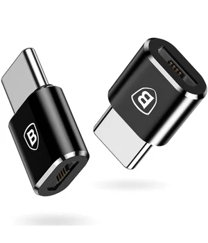 Переходник Baseus microUSB to Type C Черный Переходник Baseus microUSB to Type C Черный