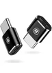 Перехідник Baseus microUSB to Type C Чорний