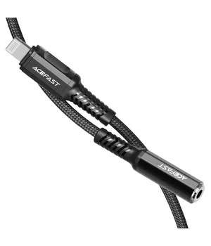 Переходник Acefast MFI C1-05 Lightning to 3.5mm aluminum alloy Black
