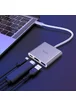 Переходник HUB Hoco HB14 Type-C to USB3.0+HDMI+PD Стальной