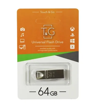 Флеш-драйв 3.0 USB Flash Drive T&G 117 Metal Series 64GB Серебряный