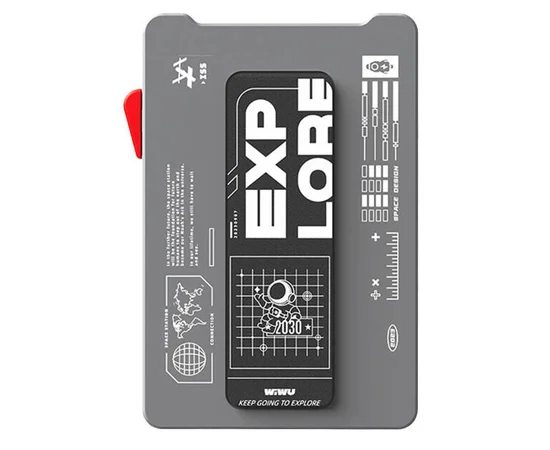 Картхолдер с подставкой WIWU Mag Wallet MW-002 Gray