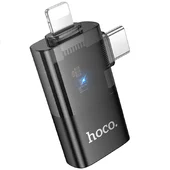 Переходник Hoco UA36E Combo 2-in-1 (Type-C/Lightning to USB2.0) Black