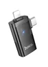 Переходник Hoco UA36E Combo 2-in-1 (Type-C/Lightning to USB2.0) Black