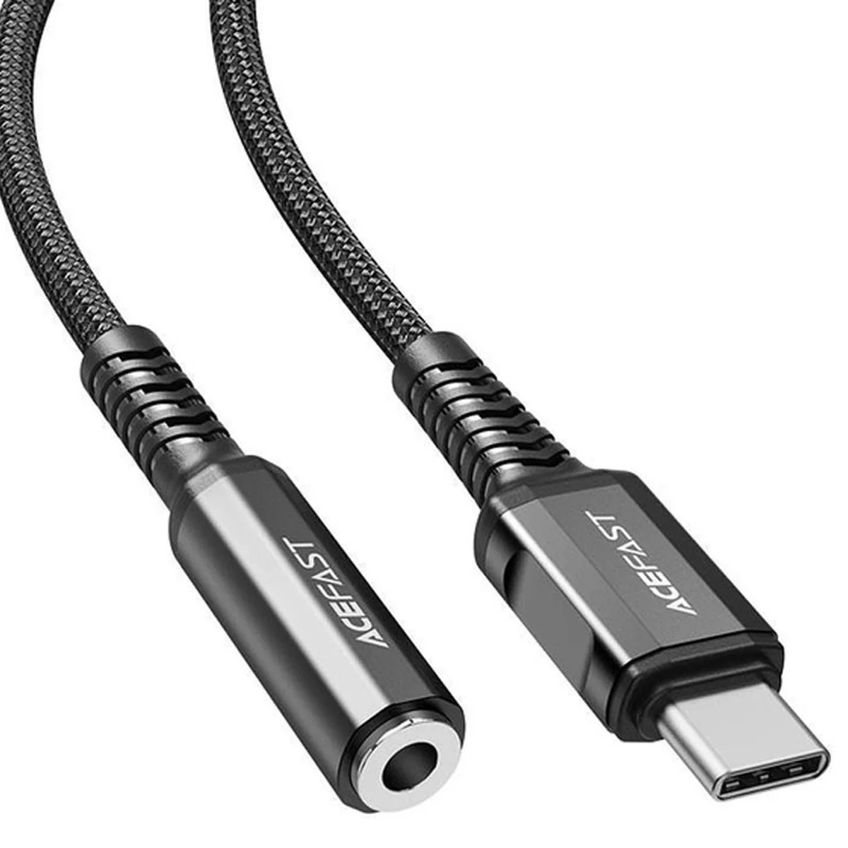 Перехідник Acefast C1-07 USB-C to 3.5mm aluminum alloy Black
