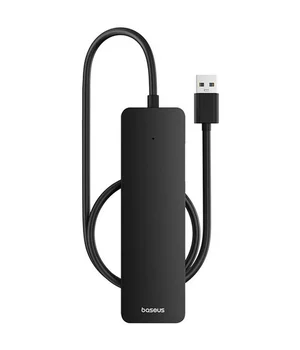 Перехідник HUB Baseus UltraJoy Series 4-Port (USB-A to 4xUSB3.0+Type-C) (0.5m) (B0005280B811-04) Space Grey