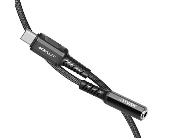 Перехідник Acefast C1-07 USB-C to 3.5mm aluminum alloy Black
