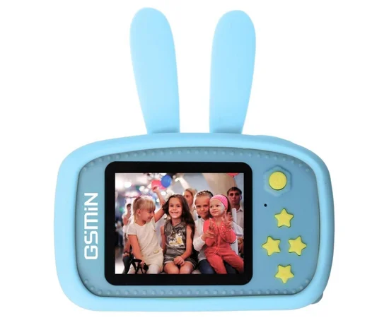 Детская фотокамера Baby Photo Camera Rabbit Голубой