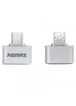 Переходник Remax RA-OTG USB to microUSB Серебряный