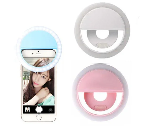 LED вспышка Ring Flash RK12 на смартфон для селфи Белый