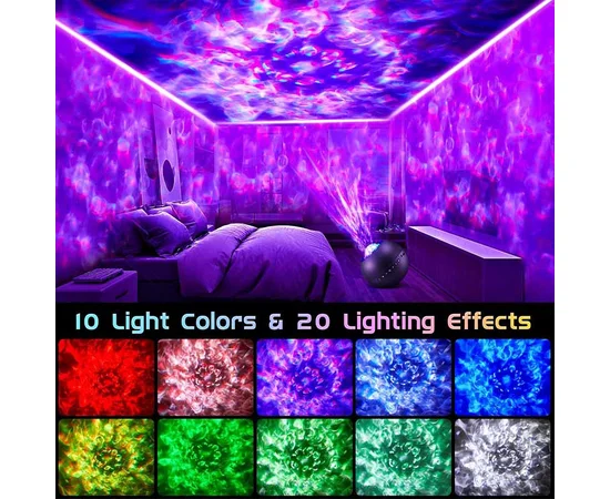 Проектор-ночник Ocean Dream E14 with Bluetooth and Remote Control Black