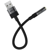 Переходник Acefast J13 USB male to AUX 3.5mm female Black