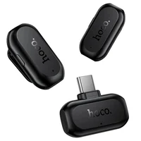 Петличный беспроводной микрофон Hoco L26 Dual-mic Smart AI (Type-C) Black