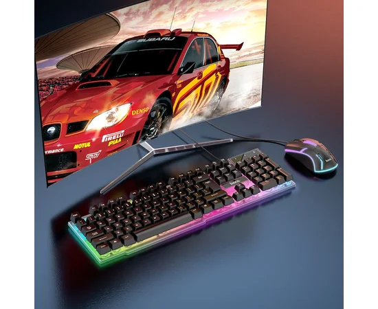 Игровая клавиатура + мышь Hoco GM11 Черный