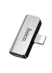Переходник Hoco LS24 Lightning to lightning audio/lightning Стальной