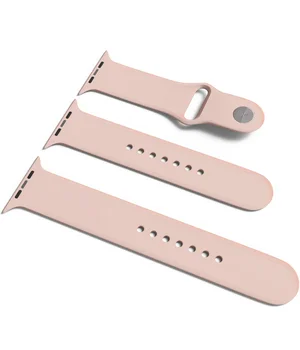 Силиконовый ремешок для Apple Watch Sport Band 38 / 40 (S/M & M/L) 3pcs Розовый / Pink Sand Силиконовый ремешок для Apple Watch Sport Band 38 / 40 (S/M & M/L) 3pcs Розовый / Pink Sand