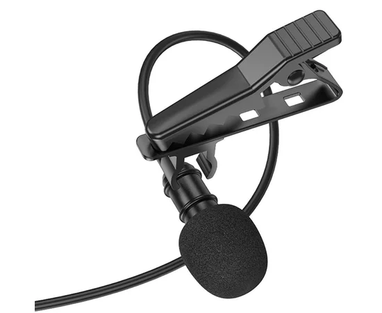 Мікрофон петличний Borofone BFK11 Elegant lavalier Type-C (2m) Black