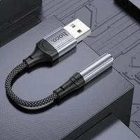 Переходник Hoco LS36 Fresh USB to 3,5 AUX Black