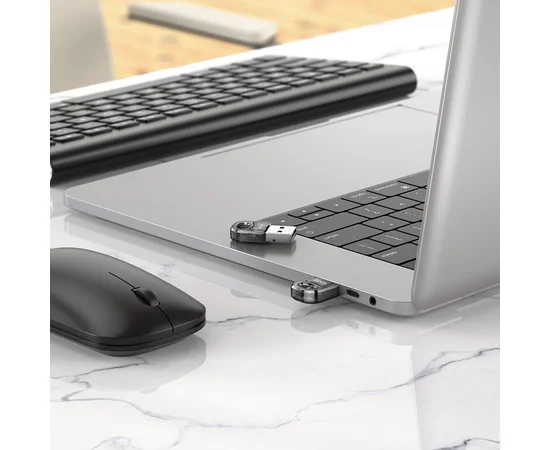 Bluetooth адаптер Hoco UA28 USB Transparent black