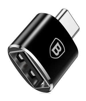 Переходник Baseus USB Female To Type-C Male Adapter Converter (CATOTG) Черный