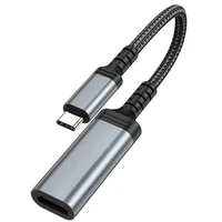 Переходник Hoco UA43A Type-C to HDTV (0.2m) Metal gray