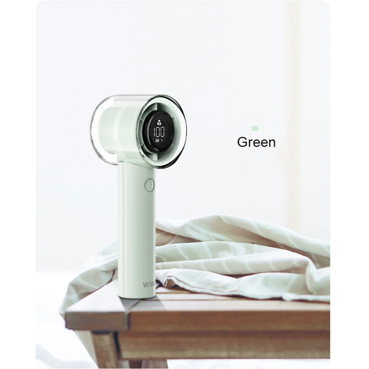 Портативный вентилятор с дисплеем WIWU WI-FS010 Green