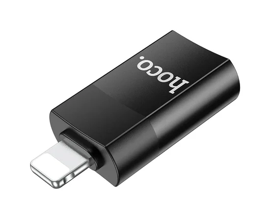 Переходник Hoco UA17 Lightning Male to USB Female USB2.0  Черный