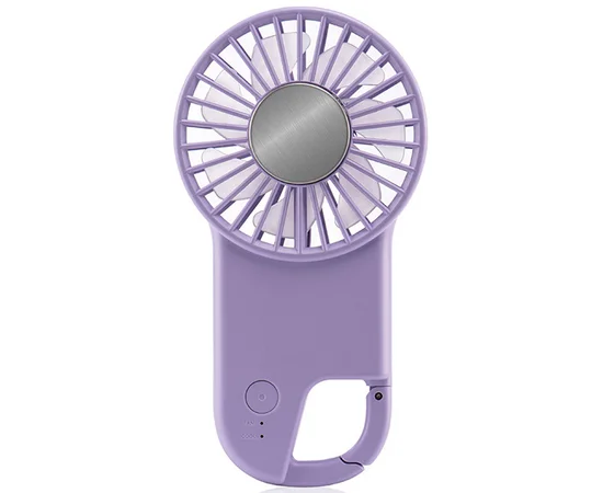 Портативний вентилятор SQT-BF2 з карабіном 1800mAh Purple