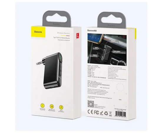 Адаптер Baseus AUX Qiyin Car Bluetooth Receiver (WXQY) Черный