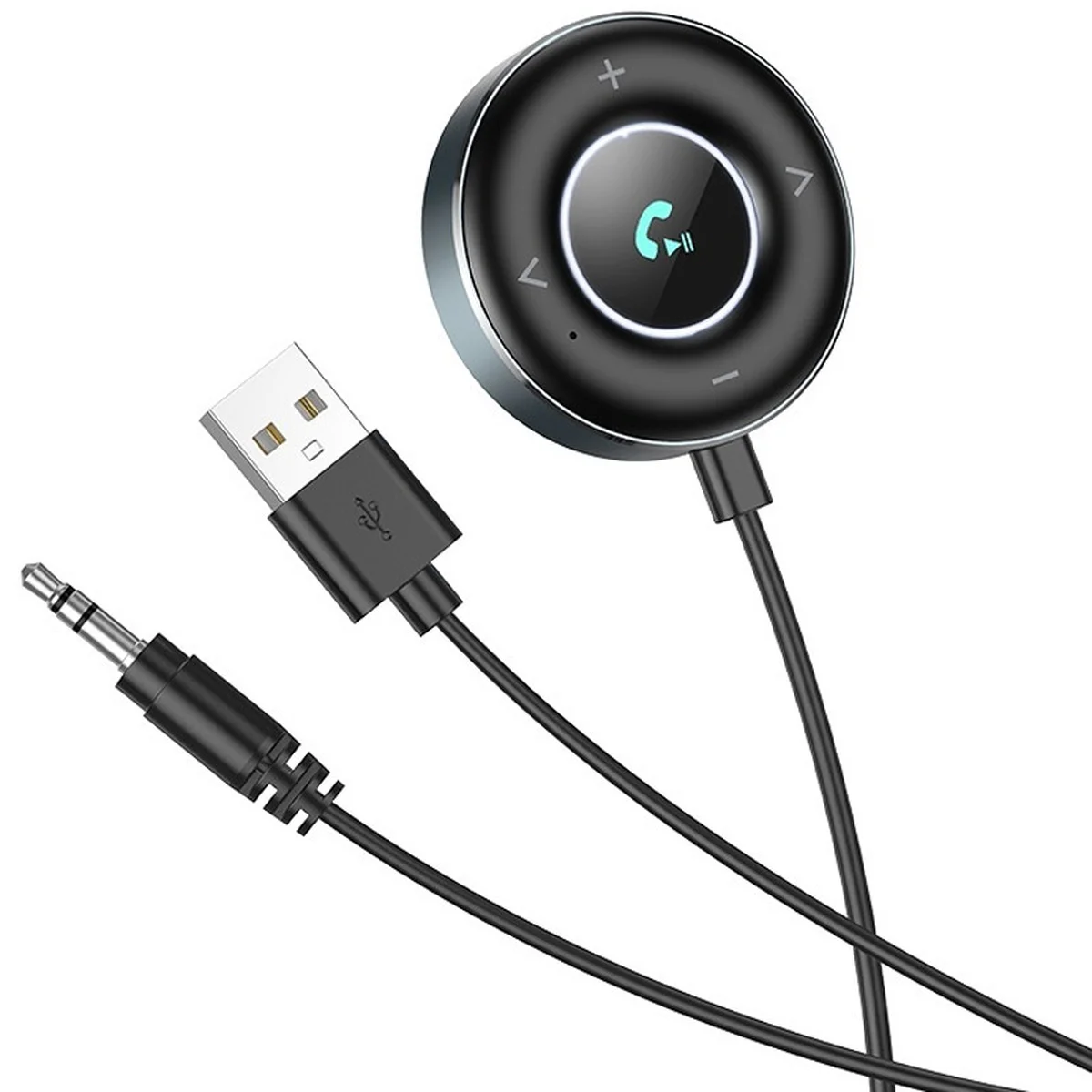 Bluetooth аудио ресивер BOROFONE BC58 Gamble (USB+Jack 3,5mm) Metal gray