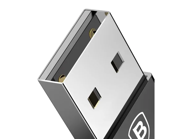 Переходник Baseus Exquisite USB Male to Type-C Female (CATJQ-A01) Черный