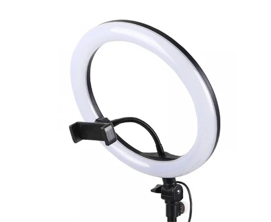Кольцевая лампа LED QX300 30см с держателем, без подставки Черный