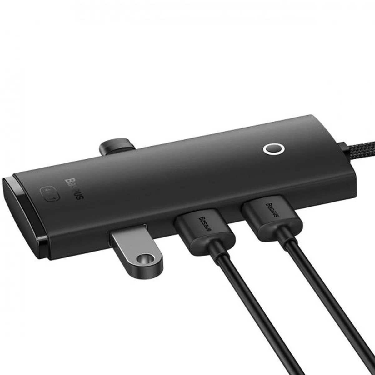 Переходник HUB Baseus Lite Series 4in1 (Type-C to 4xUSB 3.0) 25cm (WKQX03) Black
