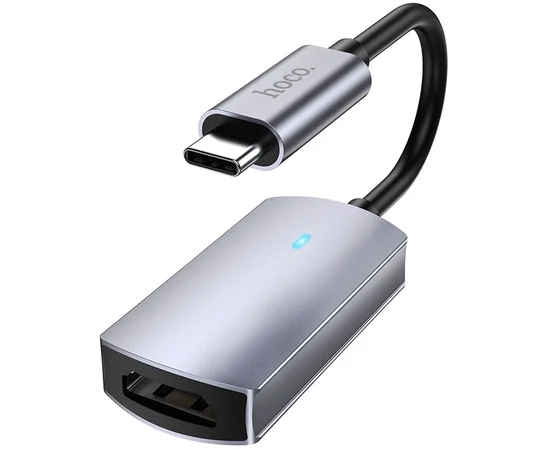 Переходник Hoco UA20 Presage Type-C to HDTV Metal gray