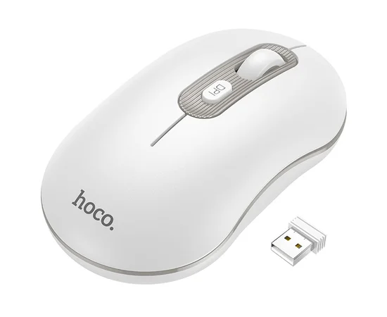 Мышь Hoco GM21 Platinum White Gray
