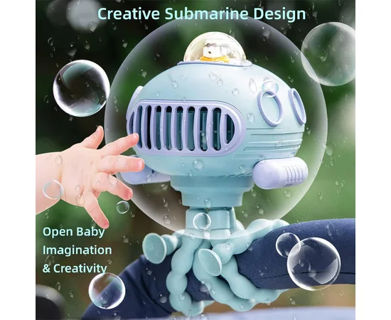 Мультифункціональний вентилятор Submarine F18 with music and battery 4000 mAh Blue