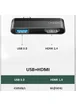 Перехідник HUB Usams US-SJ462 Type-C Mini Hub (USB + HDMI) Сірий