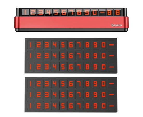 Паркувальна карта Baseus Moonlight Box Series Temporary Червоний