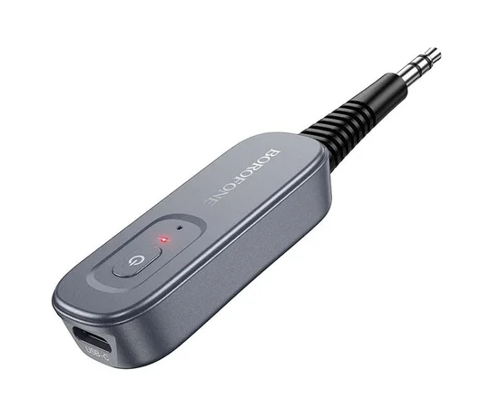 Bluetooth AUX аудио ресивер/трансмиттер BOROFONE BC51 Clear way Metal gray